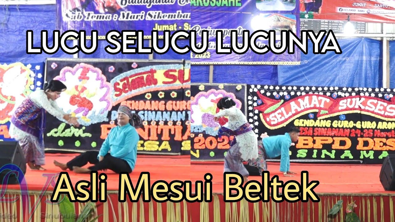 KOCAK ABIS...!!! ADU PERKOLONG-KOLONG TERBARU DESA SINAMAN 2023 | PA CIRLA ft ERWINA BR BANGUN