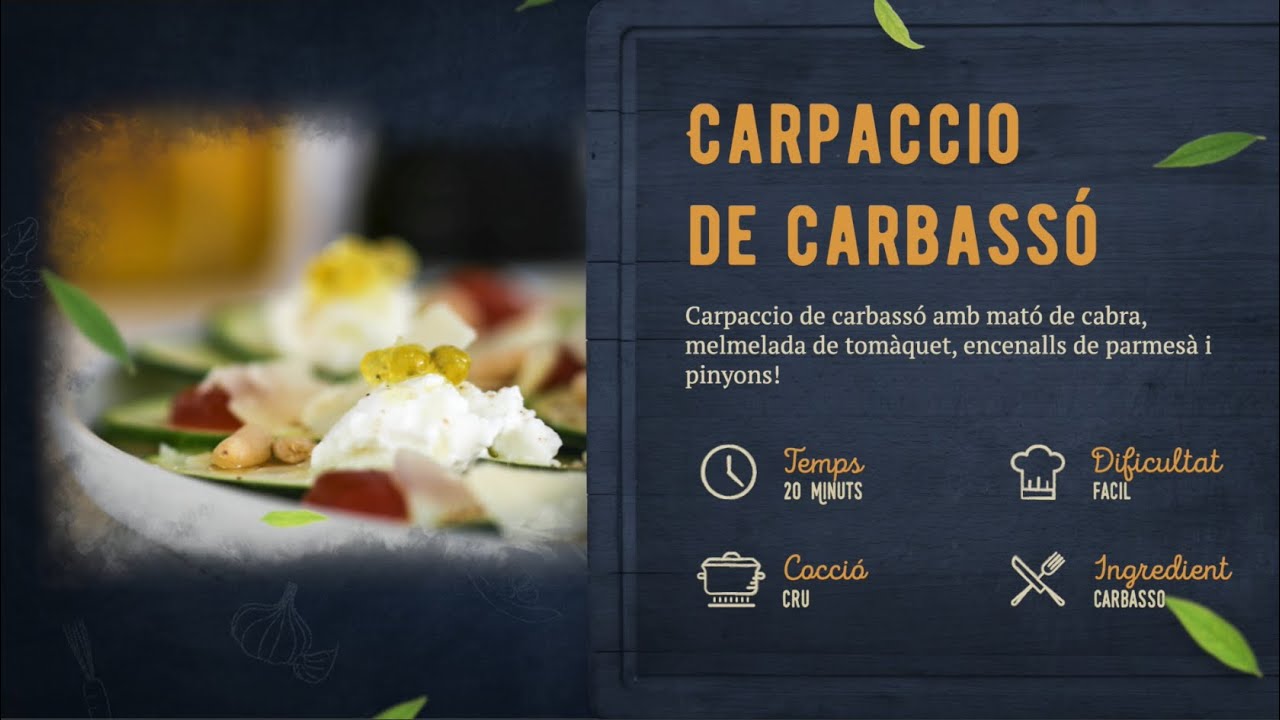Carpaccio de carbassó