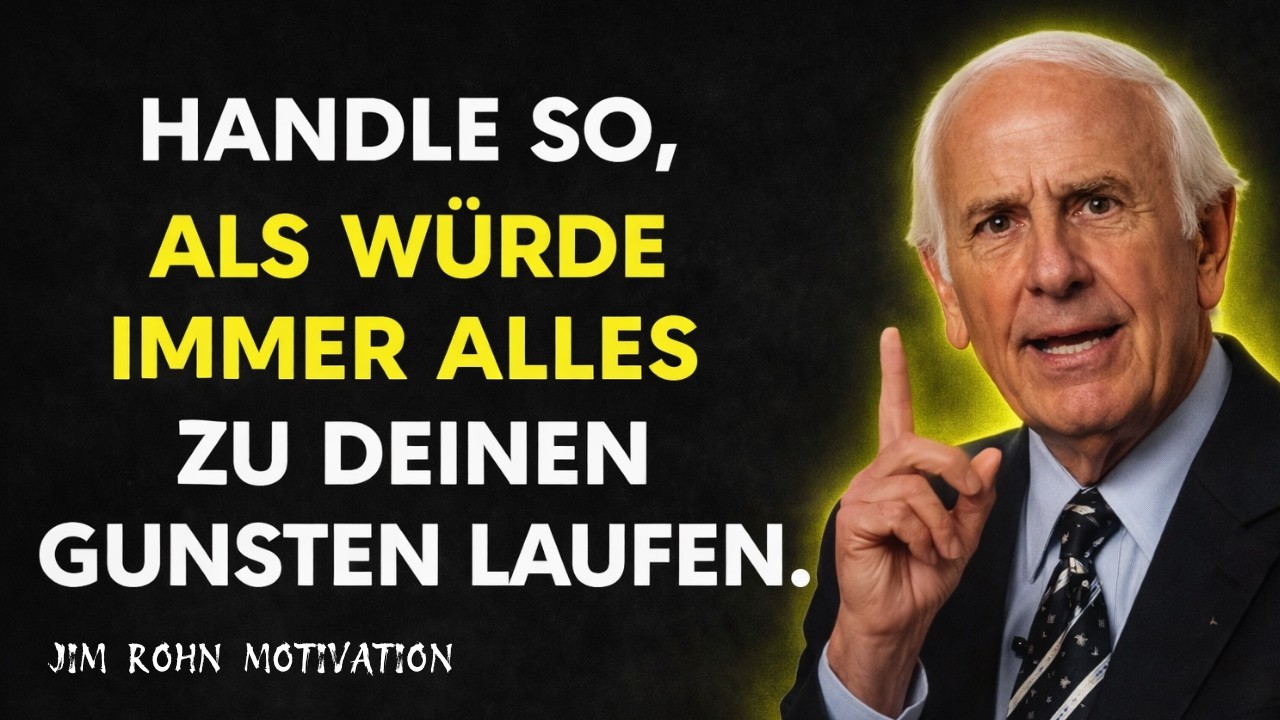 Handle So, Als Würde Immer alles Für Dich Funktionieren – Jim Rohn Motivation