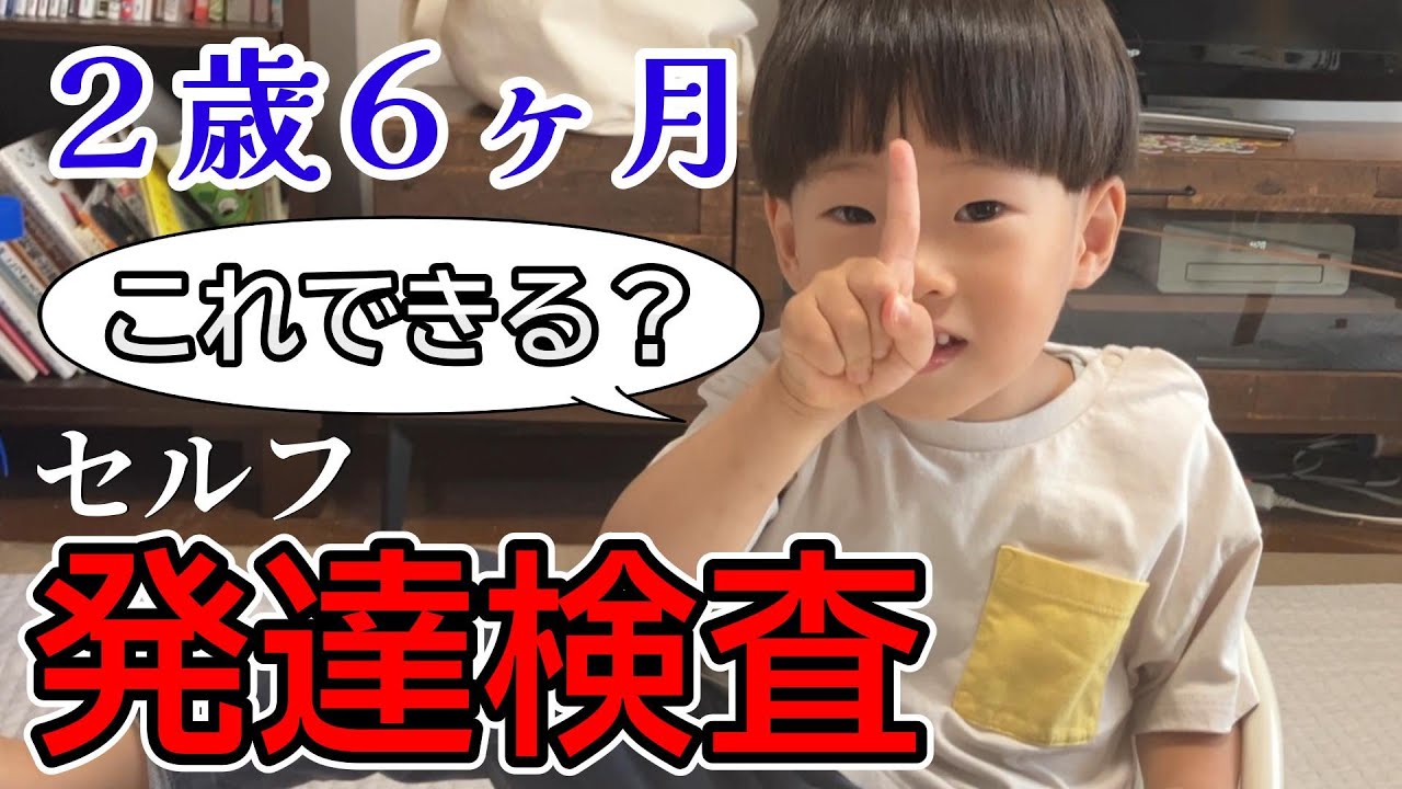 【発達検査】2歳6ヶ月男の子の発達を検査してみた