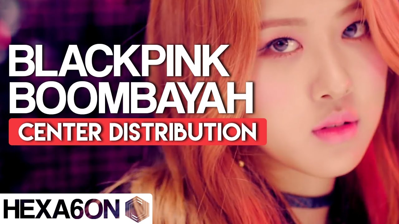 BLACKPINK - BOOMBAYAH Center Distribution (Color Coded)