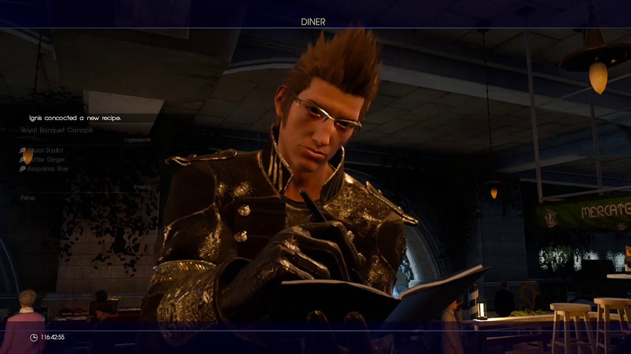 FINAL FANTASY XV Spending 300,000 gil in one go...on a food buff!!