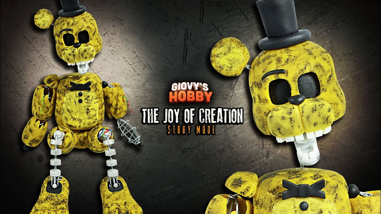 Как сделать IGNITED GOLDEN FREDDY ★ TJOC: STORY MODE ➤ Урок по полимерной глине ✔ Giovy Hobby