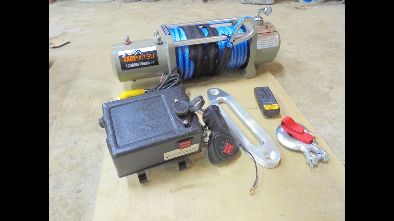 Самая Бюджетная лебедка 12 вольт  на автомобиль
