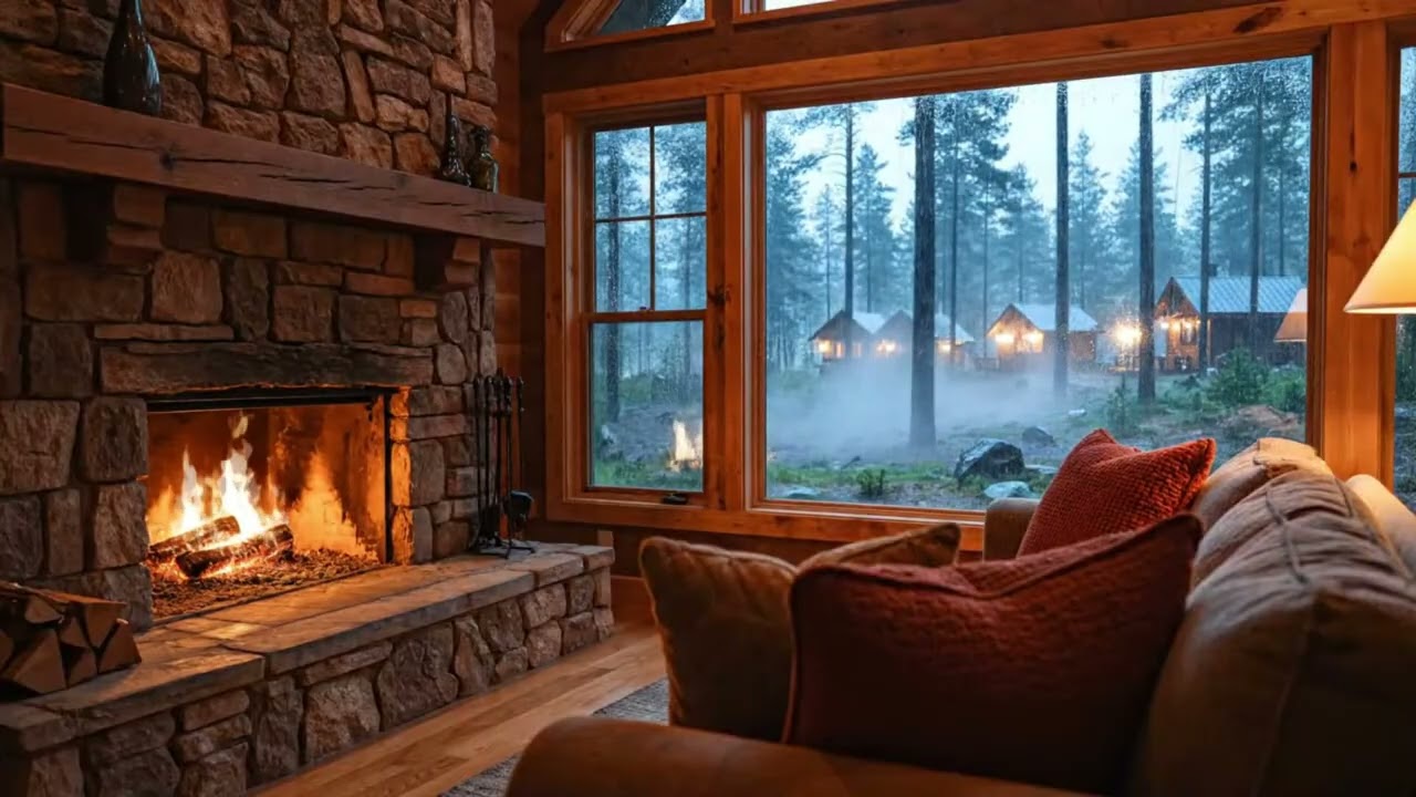 Warm Fireplace Jazz ASMR — Calm, Cozy & Relaxing