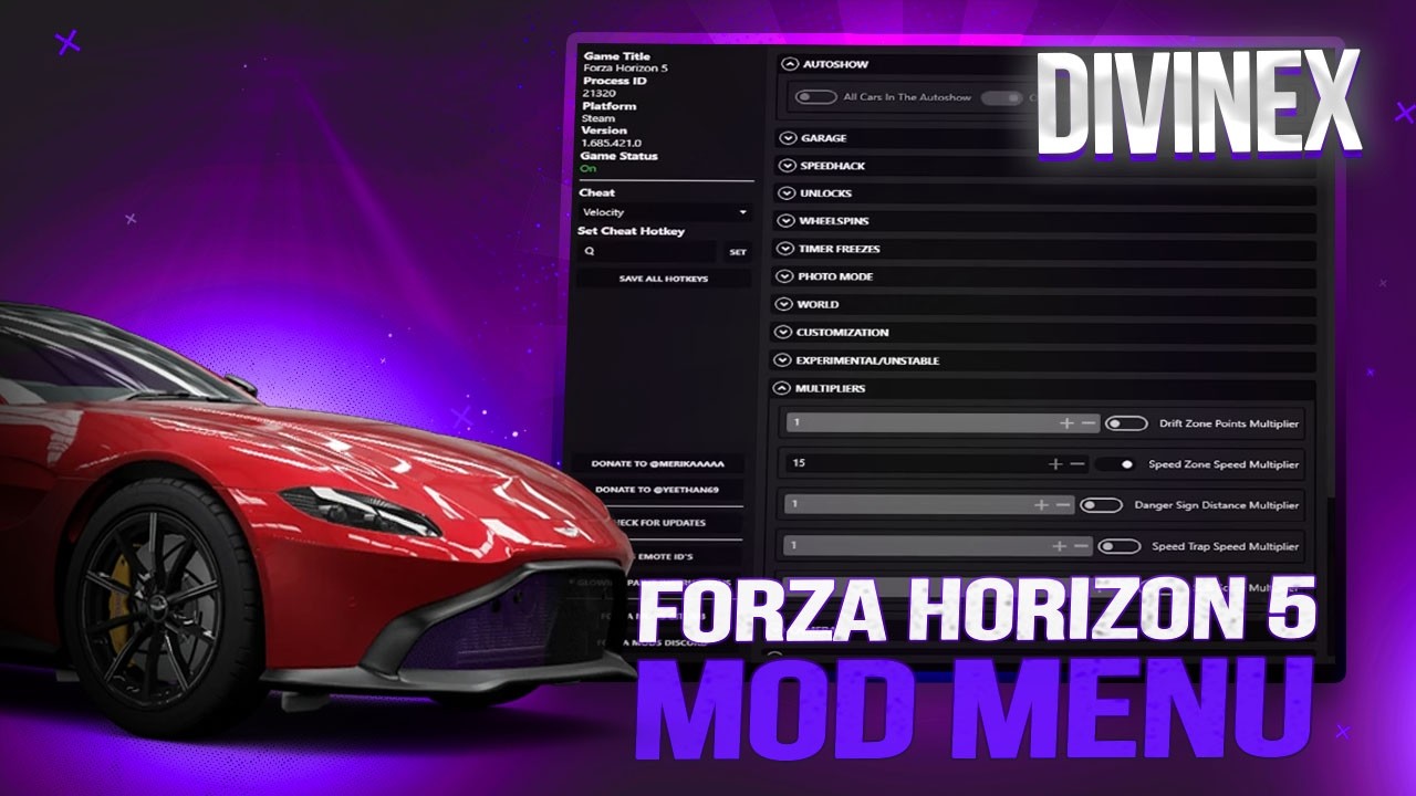 Forza Horizon 5 Mod Menu [2026] | Free Forza Horizon 5 Cheats | FH 5 Hack Menu
