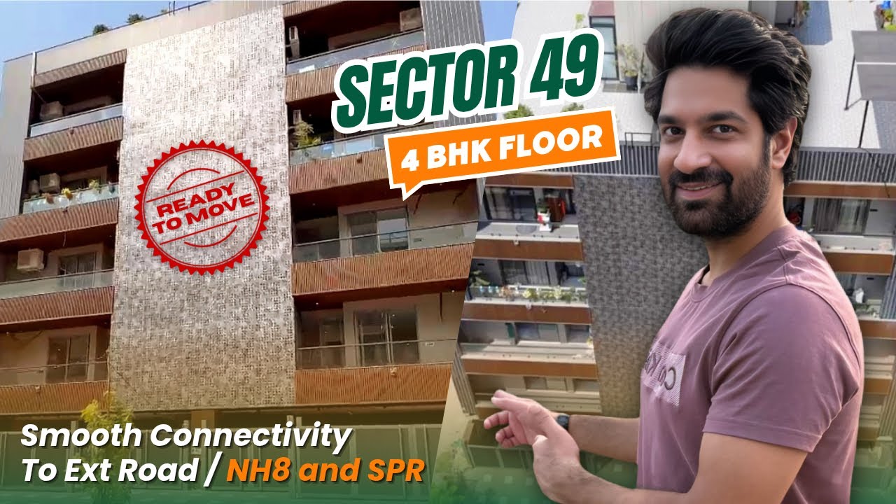 Builder Floor In Gurgaon | Middle Of Gurgaon Sector 49| Property In Gurgaon #gurgaonrealestate #4k