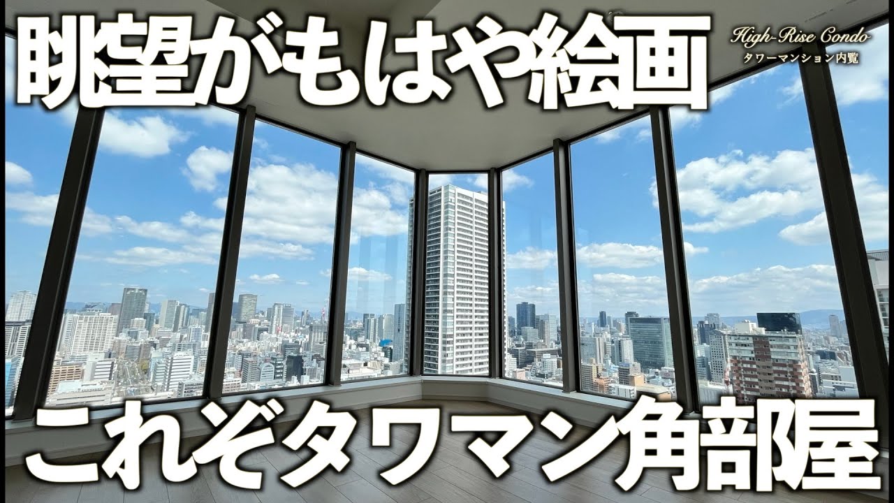 【タワマン】眺望がもはや絵画？これぞタワマン角部屋【タワーマンション内見】