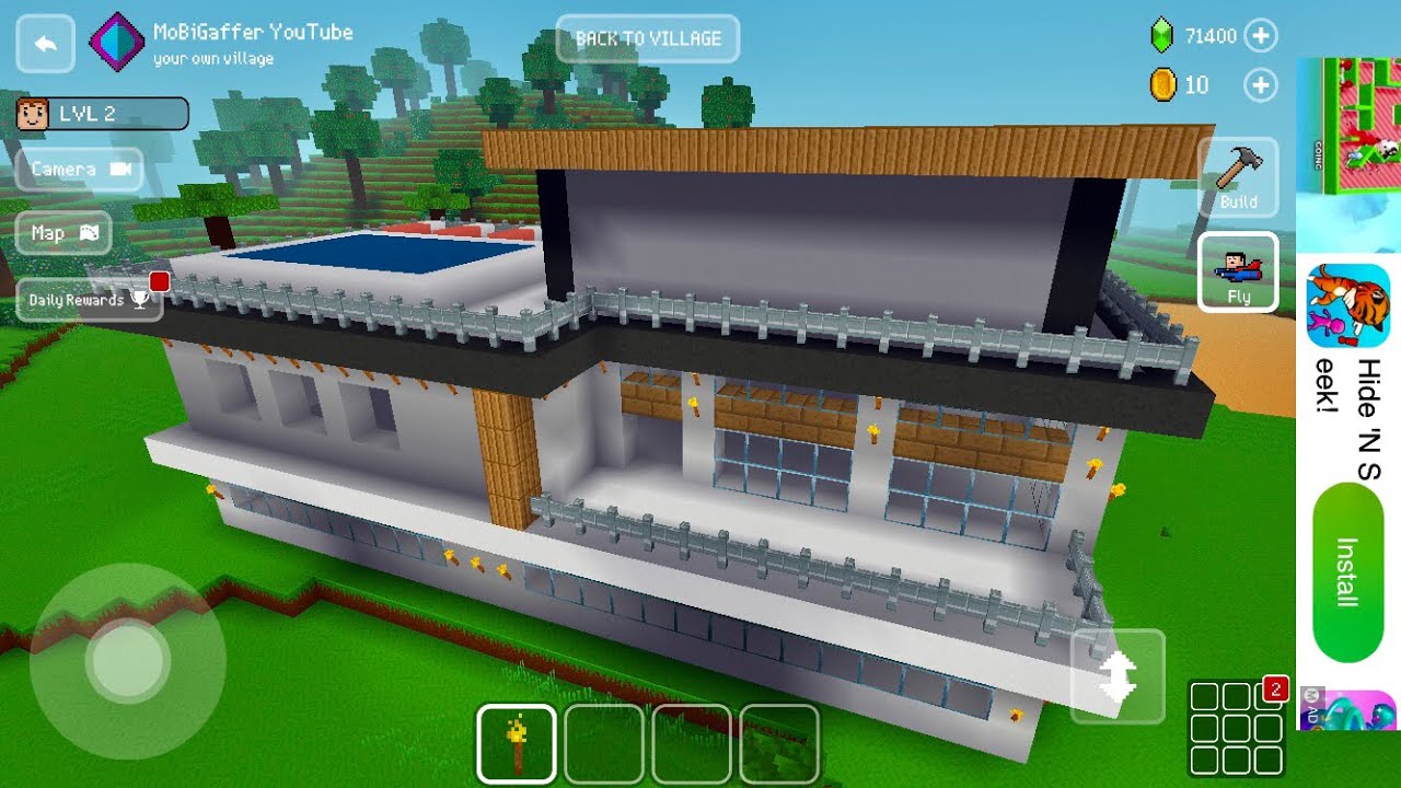 Block Craft 3D: Crafting Gameplay #4891 | Medium Modern House 🏠 