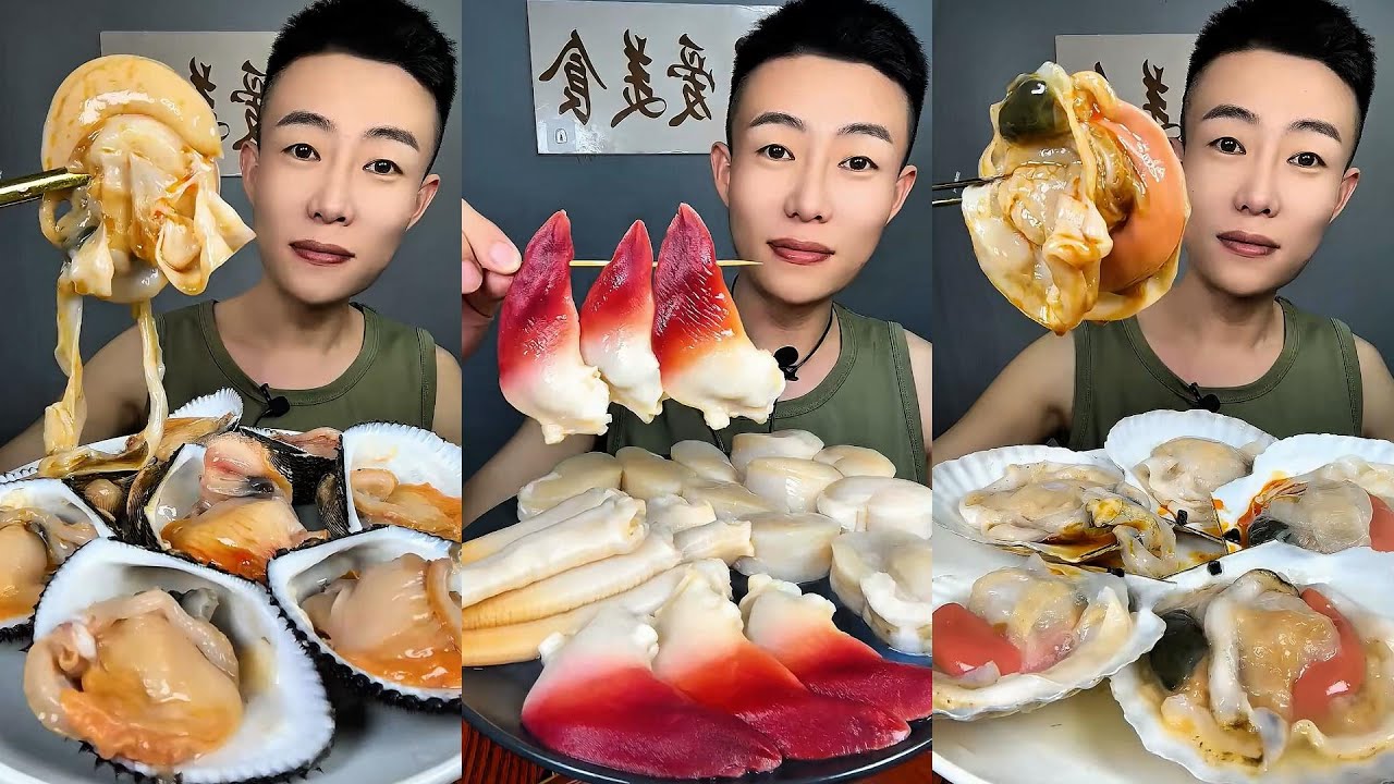 🦐🦪 ASMR Seafood Mukbang | Eating Raw Spicy Shellfish Feast | Ultimate Fresh Seafood Platter