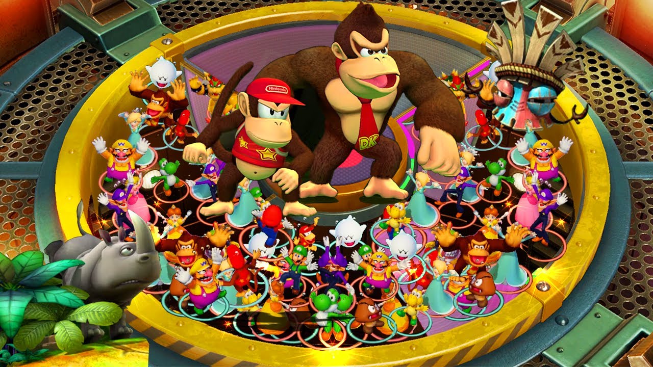 Super Mario Party - Team Big Boss Battles - Donkey Kong Brothers vs Bowser Brothers