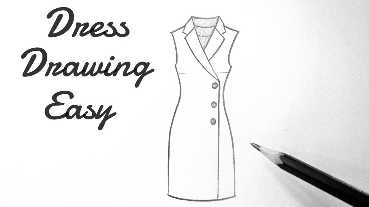 How to draw a beautiful girl dress drawing design easy for beginners drawing clothes(outfits)designs