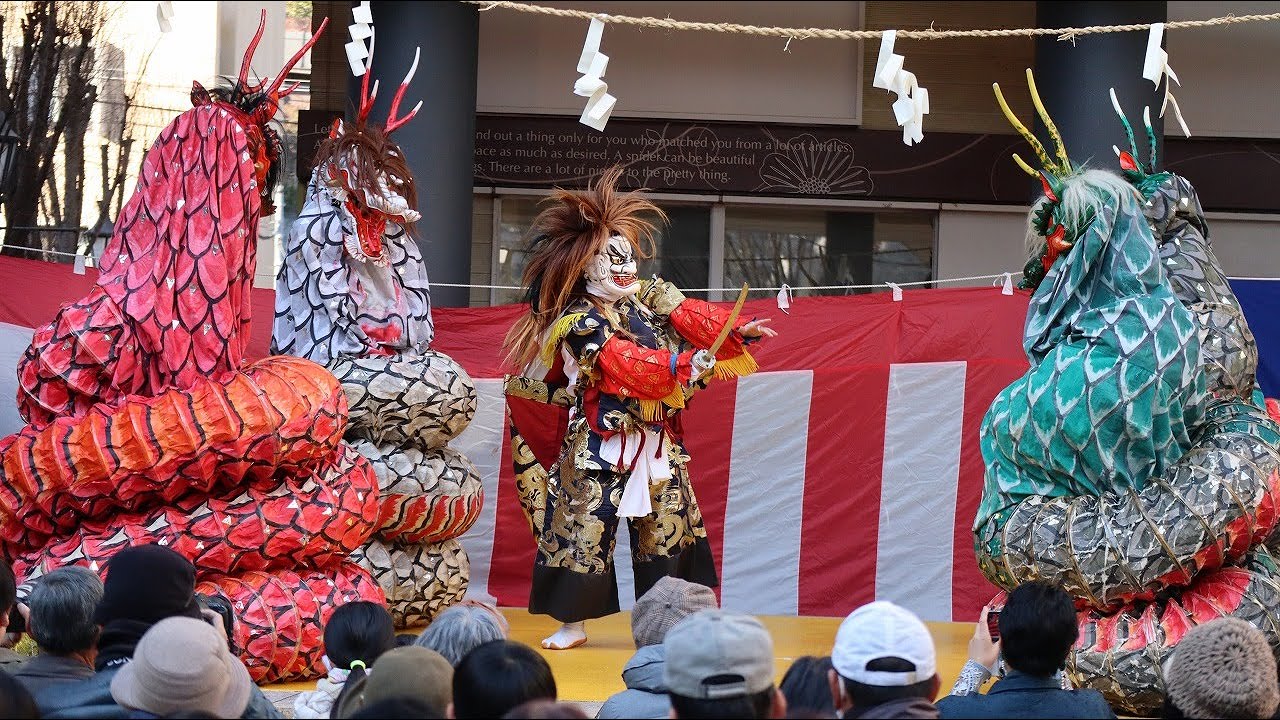 わさだタウン新春神楽大会　馬場子供神楽『大蛇退治』