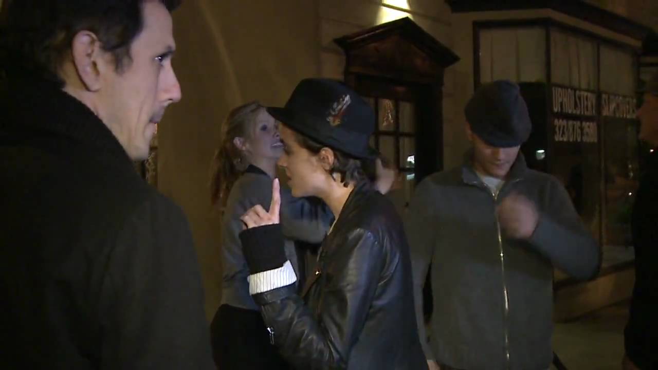 Samantha Ronson Hanging out at Crown Bar
