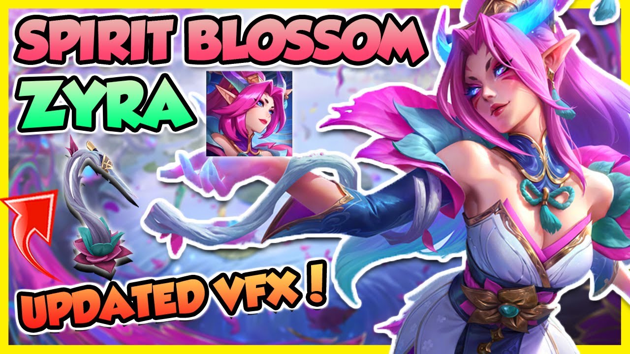 🌺 (Updated) SPIRIT BLOSSOM ZYRA GAVE HER PLANTS... KNIVES???? | New Zyra Skin | Erick Dota PBE