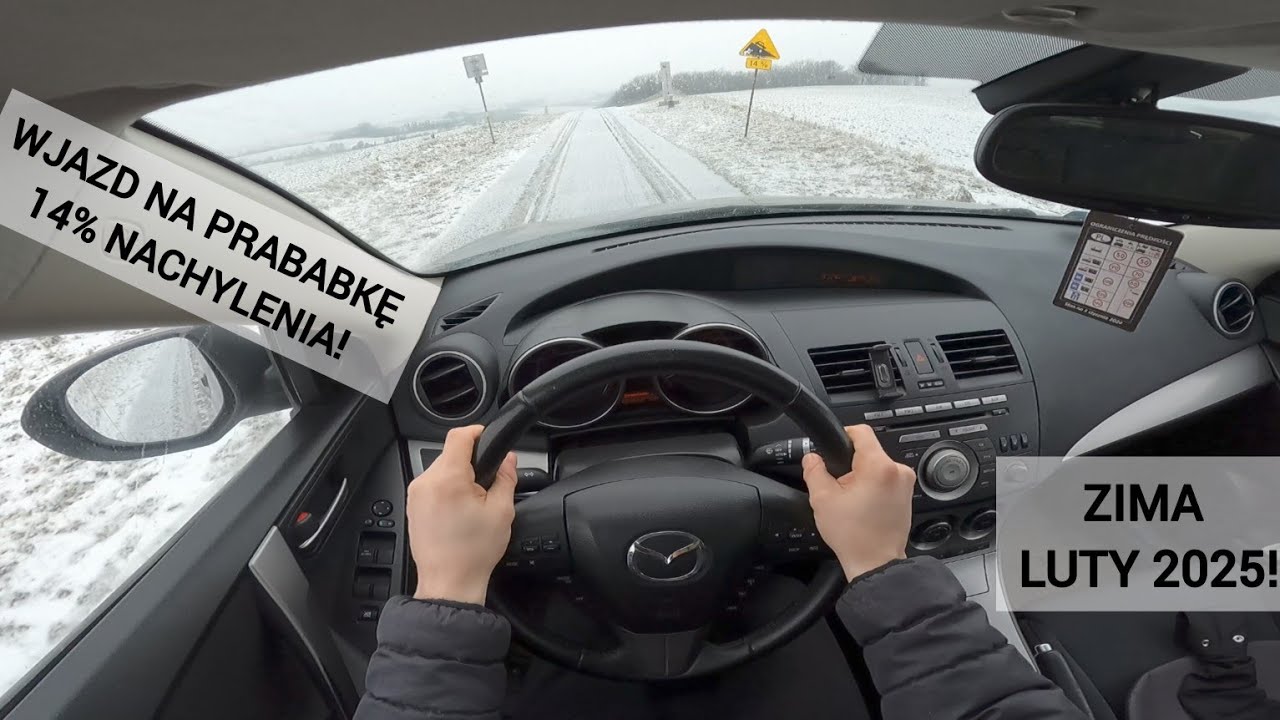 Mazda 3 - Wjazd na Prababkę - podjazd o 14% nachyleniu! cz. 1 | #autovlog 3