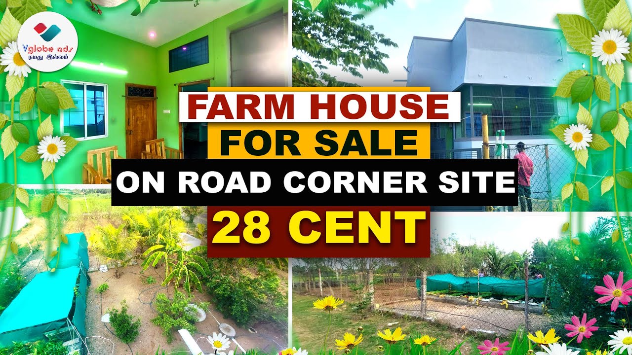 😍28 சென்ட் பண்னை வீடு விற்பனைக்கு 🏠 On Road Corner Property |🌿Good Investment Tiruvannamalai 👉ID 320