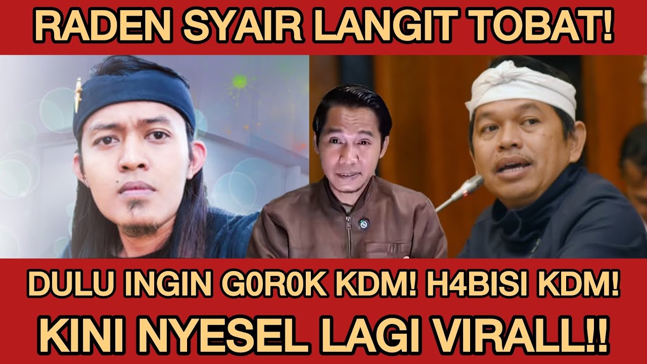 G0R0K HABISI KDM‼️RADEN SYAIR LANGIT TOBAT MENYESAL DULU PENGEN H4BISI KANG DEDI! KARTU AS TERKUAK!!