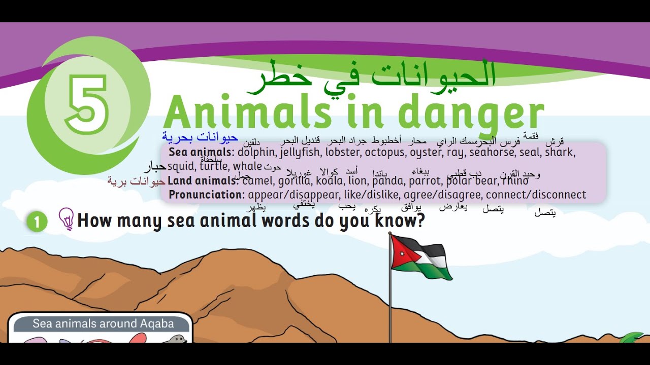 انجليزي الصف الخامس الفصل الثاني كتاب الطالب الوحدة الخامسة صفحة 8