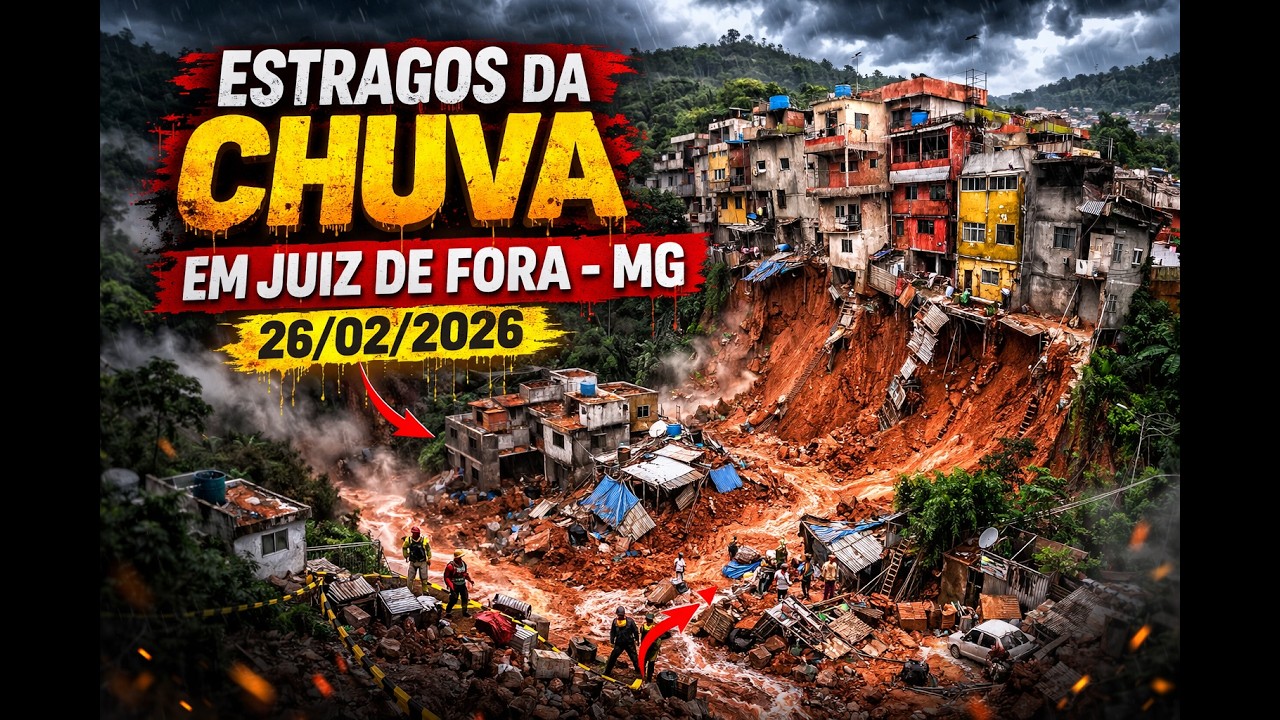 Estragos da Chuva em Juiz de Fora Minas Gerais 26/02/2026