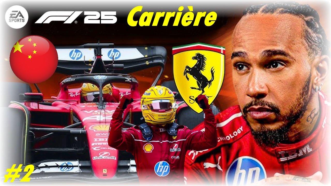 F1 25 | Carrière Lewis Hamilton #2 La pluie perturbe la course sprint à Shanghai !