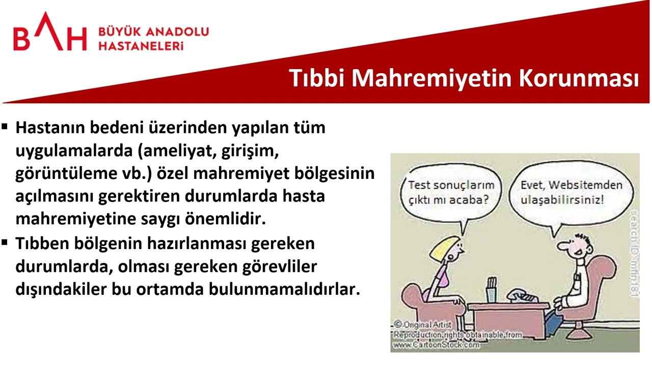 HASTA MAHREMİYETİ ONLİNE EĞİTİM