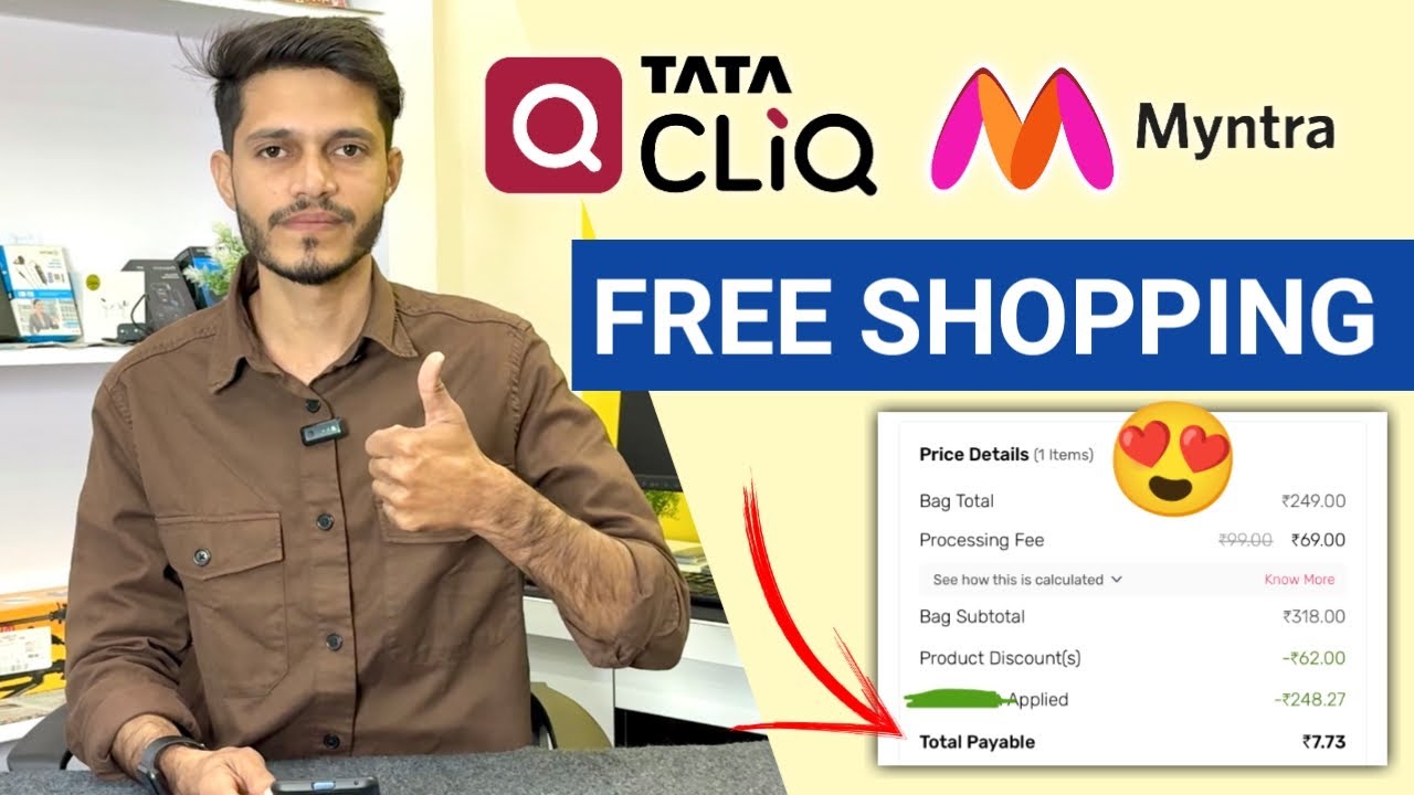 Tata CLiQ & Myntra Free Shopping 🔥 | Live Proof | Free Me Shopping Kaise Kare?