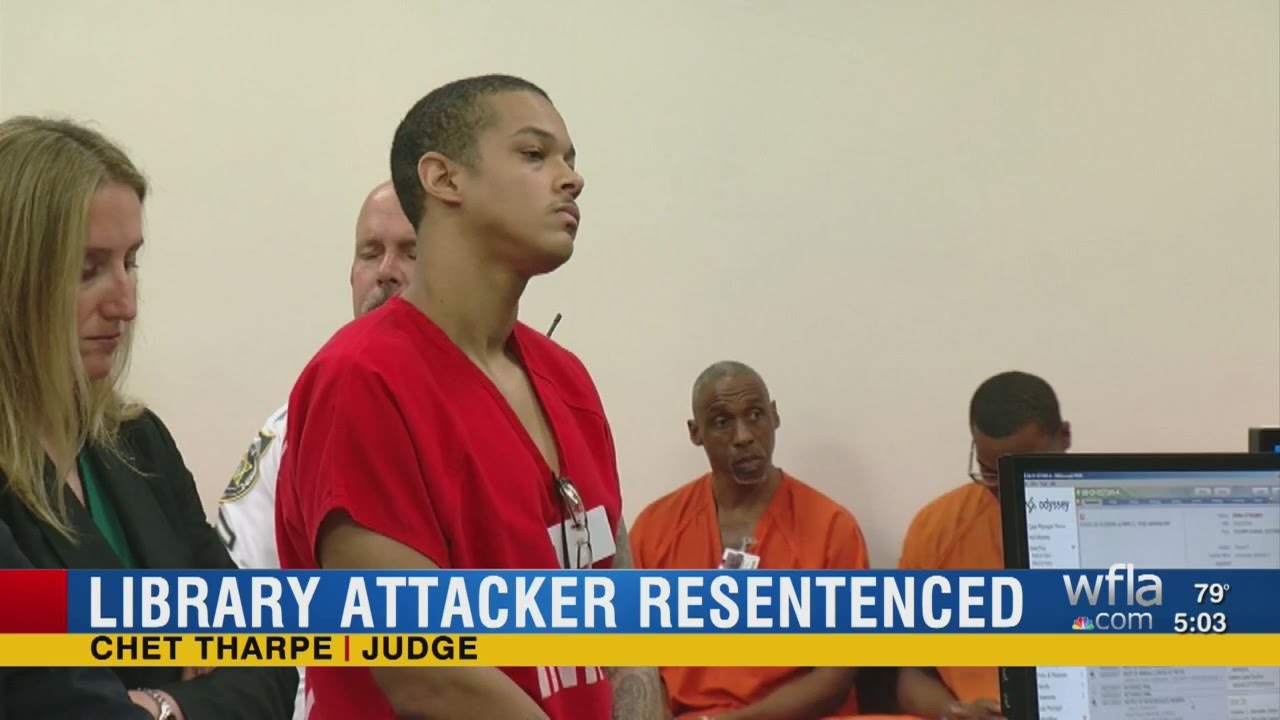 Library Attacker Resentenced
