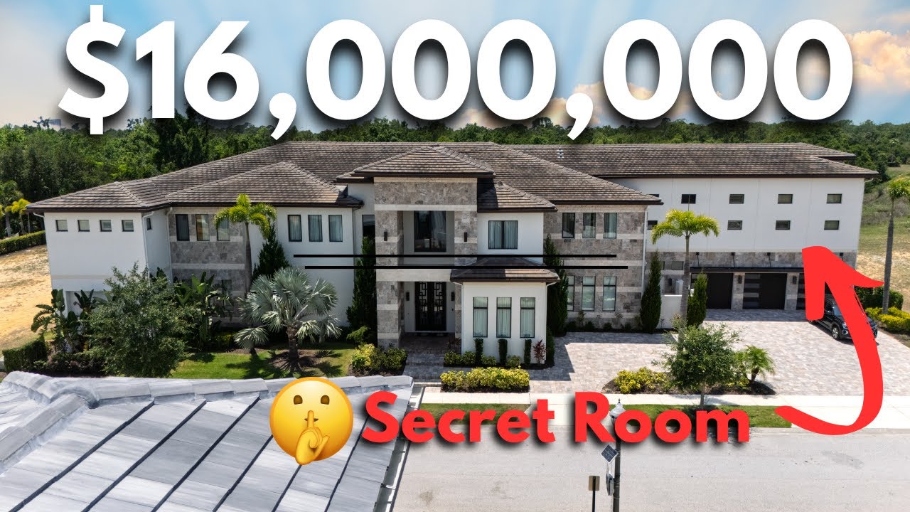Touring a Home with an Indoor Basketball Court, a Bowling Alley and a Secrete Room!