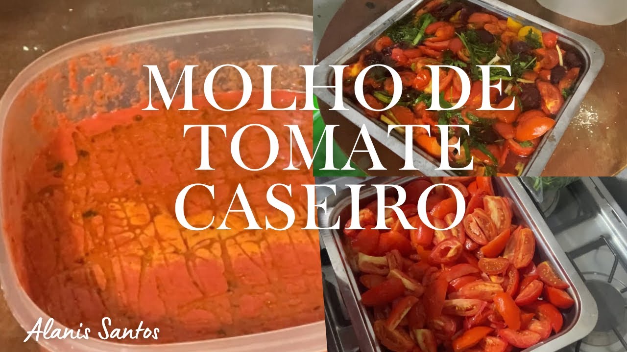 MOLHO DE TOMATE 🥫 CASEIRO E GOSTOSO 👌👌👌