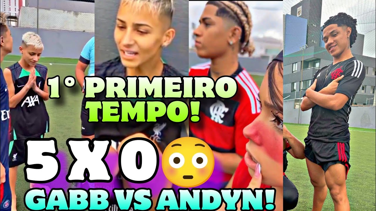 1° TEMPO DO JOGO ENTRE ANDYN E GABB + ANDYN 5 X 0 , GABB QUASE CHORA 😱😱