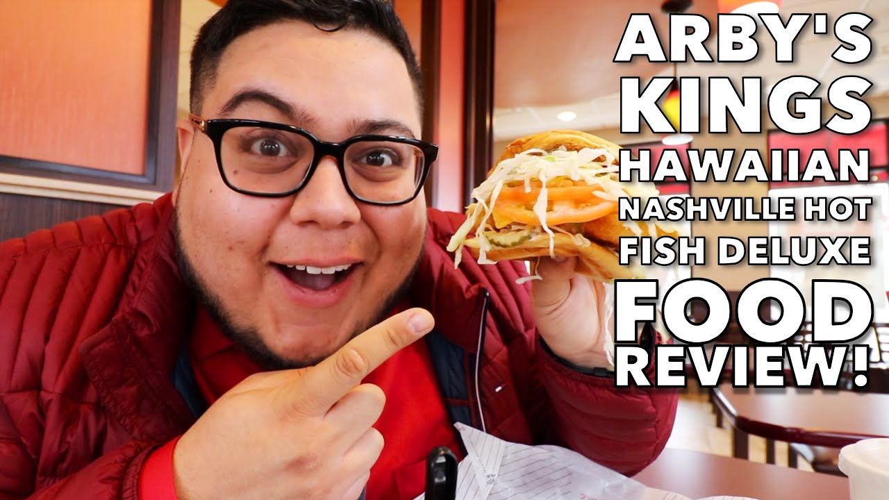Arby's Kings Hawaiian Nashville Hot Deluxe Fish Sandwich - Food Review - Full Nelson Eats A Lot