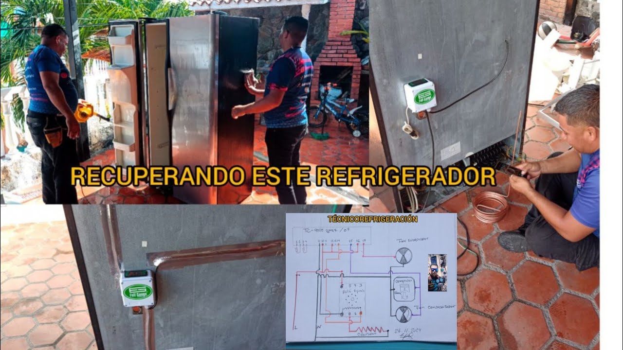 RECUPERANDO ESTE REFRIGERADOR QUE SE ENCONTRABA EN MUY MAL ESTADO, EN EL VIDEO TE MUESTRO EL DIAGRAM