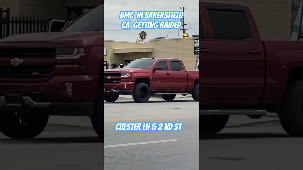 Streets of Bakersfield ca  weed shop getting raided