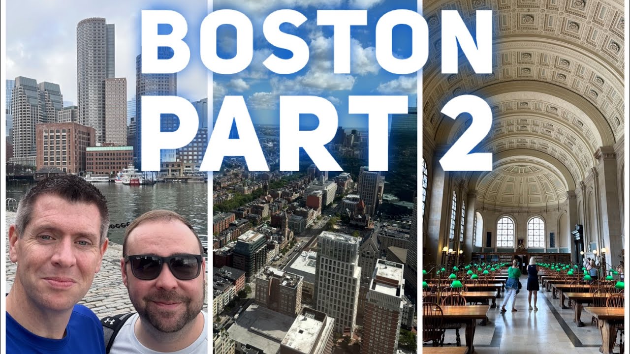 BOSTON TRAVEL VLOG | VIEW BOSTON, BOSTON PUBLIC LIBRARY, BOSTON TEA PARTY MUSEUM & TEA ROOM