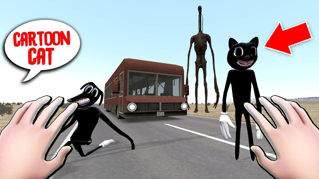 CARTOON CAT la ora 3 Dimineata in DESERT!