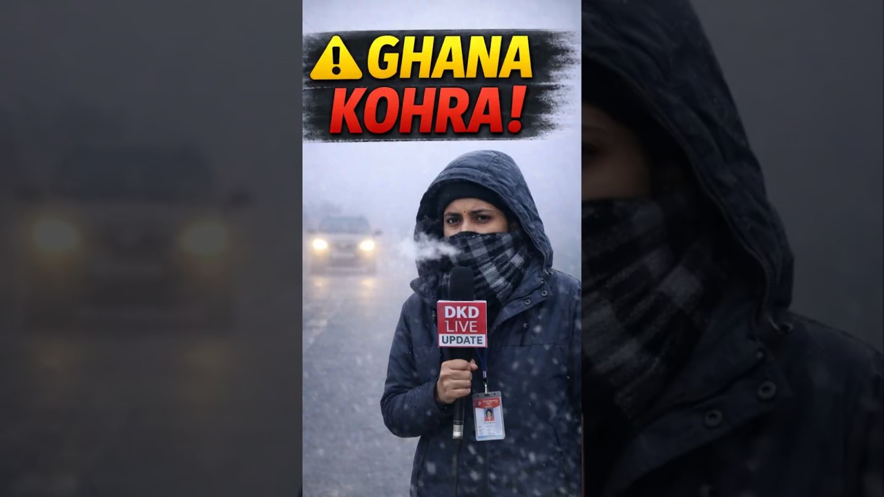 घना कोहरा Alert 🚨 | Visibility Zero | Road Accident Risk | DKD Live Update 