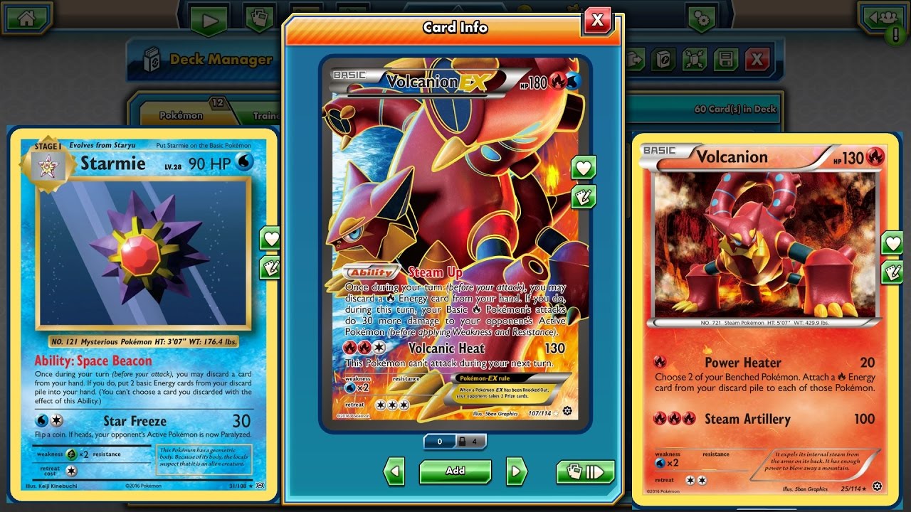 Endless energy flow Volcanion EX/Starmie - 1HKO Deck Profile!