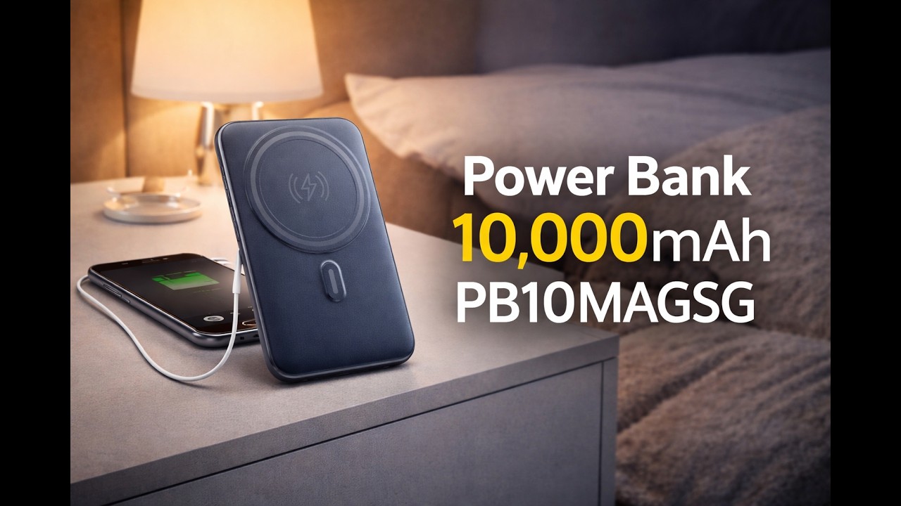Analise Geonav Power Bank 10.000mAh PB10MAGSG - Carregamento magnético, ideal para a rotina.