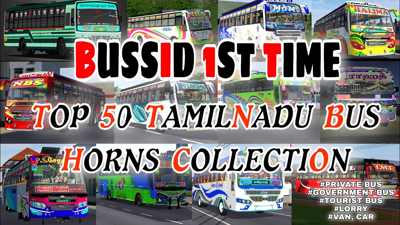 TOP 50 HORNS FOR BUSSID // BUSSID 1ST TIME TOP 50 HORNS FOR BUSSID //  TAMIZHAN GAMING BUSSID