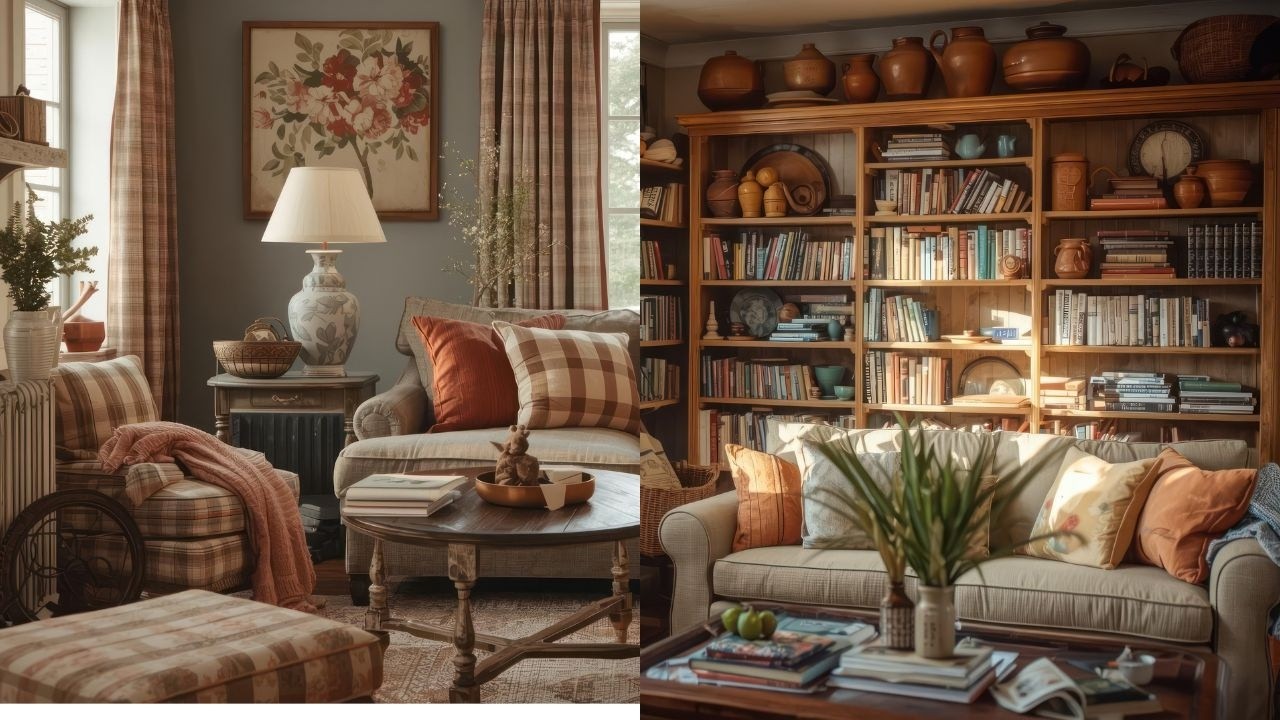 Warm & Colorful Rustic Farmhouse Living Room | Cozy Home Decor Ideas