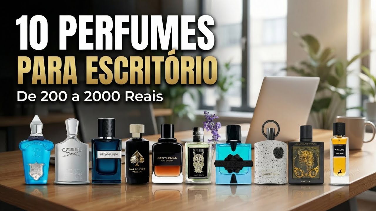 10 perfumes para escritório de R$200 a R$2000