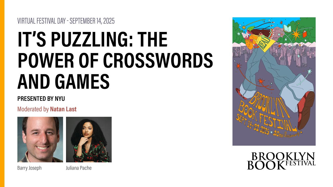 BKBF Virtual Festival 2025: It’s Puzzling: The Power of Crosswords and Games, presented by NYU