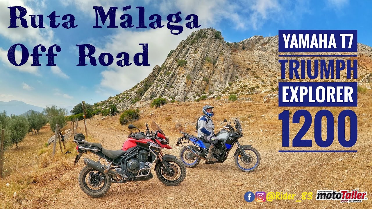 Ruta Off Road M&aacute;laga // Trail & MaxiTrail // Yamaha T7 vs Triumph 1200 // @Rider_83