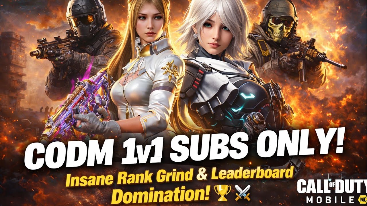 CODM 1v1 SUBS ONLY! Insane Rank Grind & Leaderboard Domination! 🏆⚔️#codm
