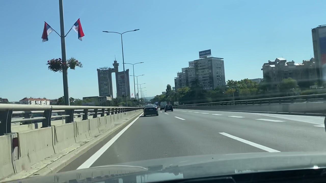 Beograd, vožnja, Bežanijska kosa - Gazela most