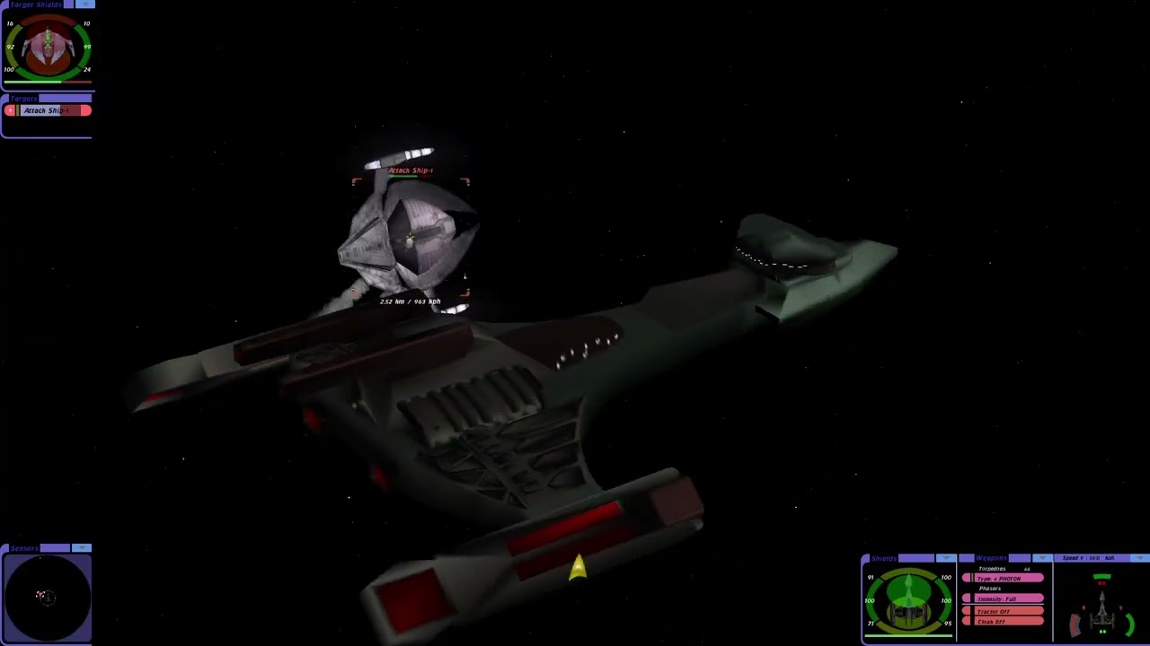 Klingon DeathRite vs Dominion Attack Ship |RM| Star Trek Bridge Commander