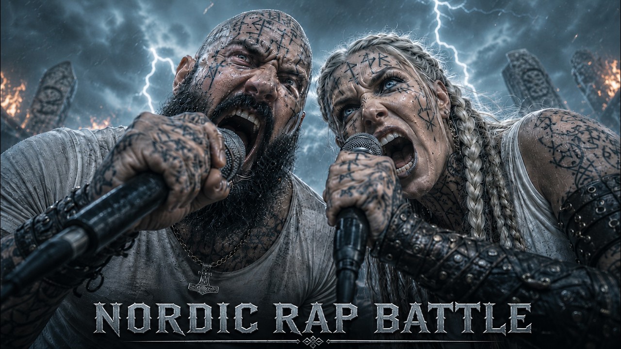 THE MOON THAT BLED | NORDIC RAP BATTLE 🔥⚔️ | VALHALLA CYPHER | DUET | VIKING SONG 🔥