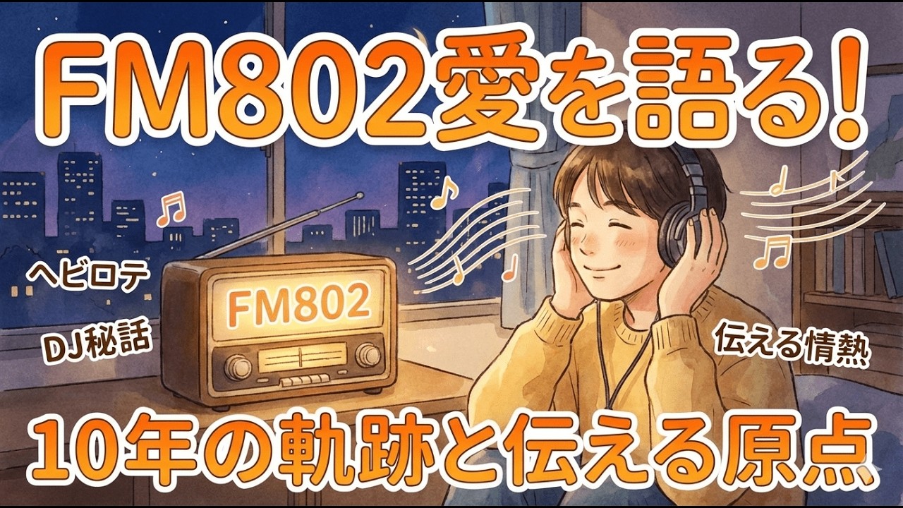 ラジオFM802への愛を語る：10年間聴き続けた理由と伝えることの原点