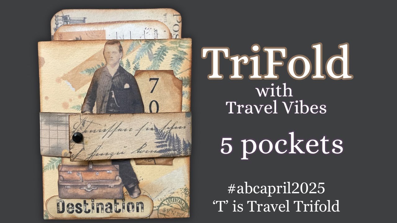 DIY Trifold Ephemera for Junk Journals | #abcapril2025